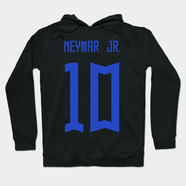 Neymar Jr Brazil White Jersey 2023 Hoodie by Alimator